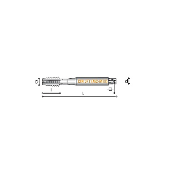 Vendita online Maschi a macchina HSS+5%Co fori passanti art.M516 inox